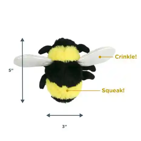 Tall Tails Bee With Squeaker 5in