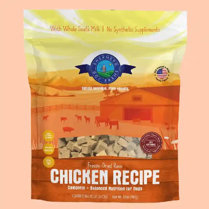 Shepherd Boy Farms Freeze-Dried Raw Chicken Recipe for Dogs 14oz