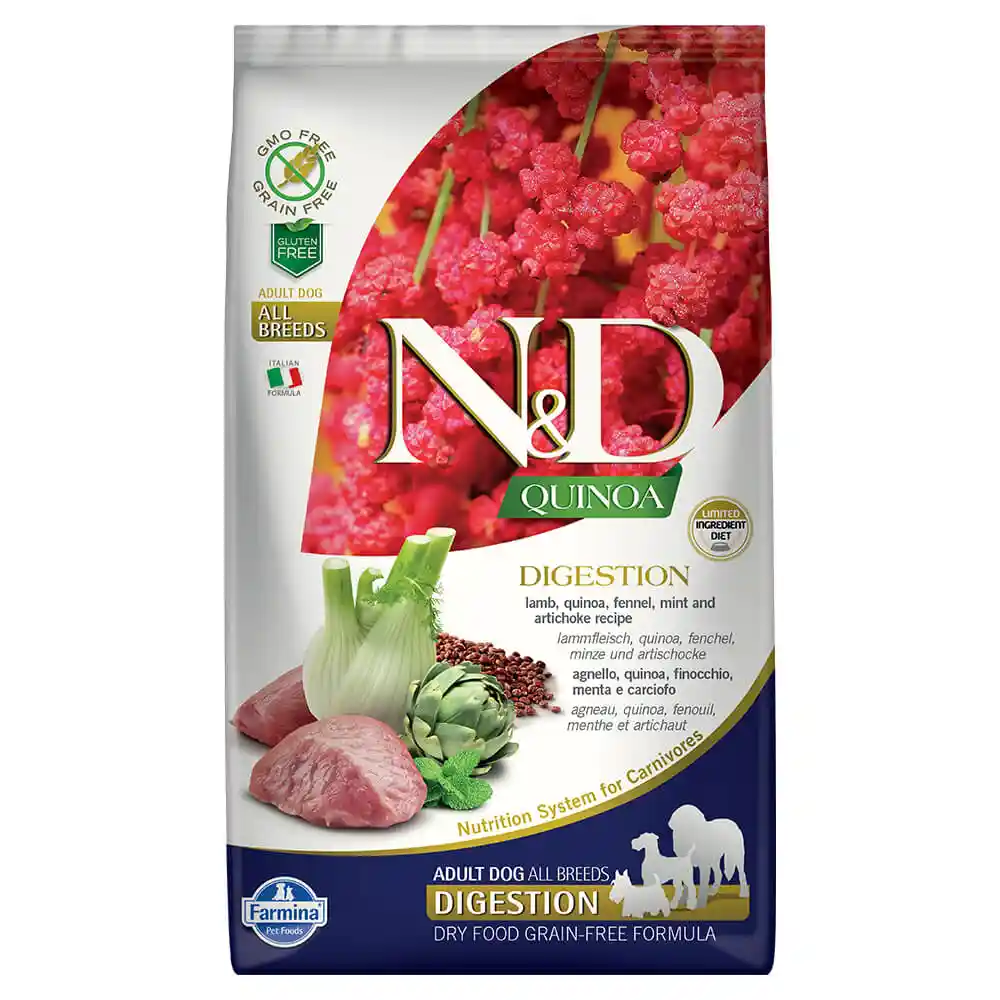 Farmina N&D Quinoa Digestion Lamb Mini Adult Dog Food 5.5LB