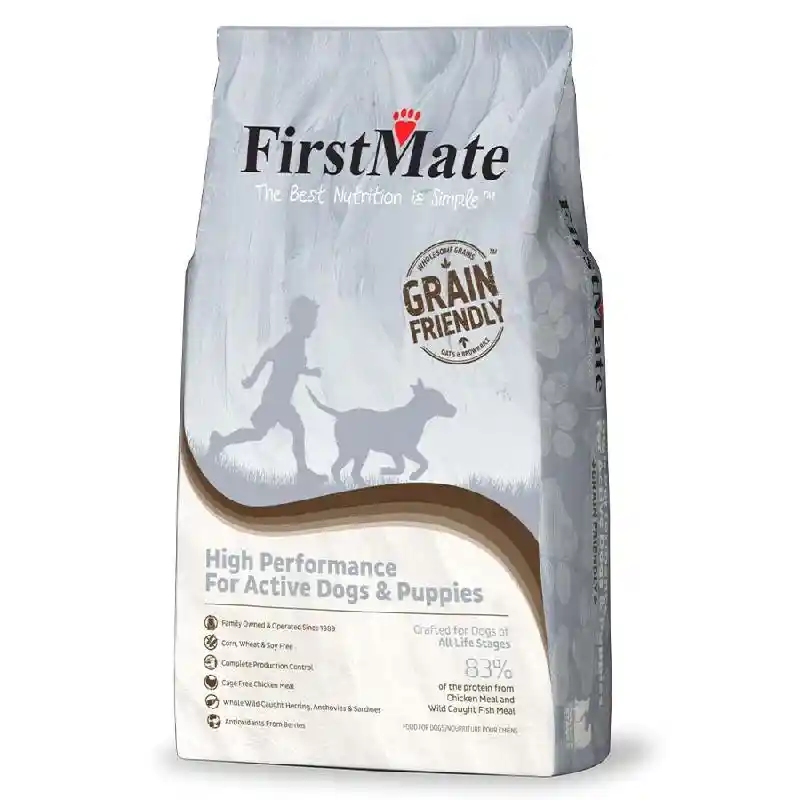 FirstMate Grain Friendly High Performance for Active Dogs & Puppies 5-lb