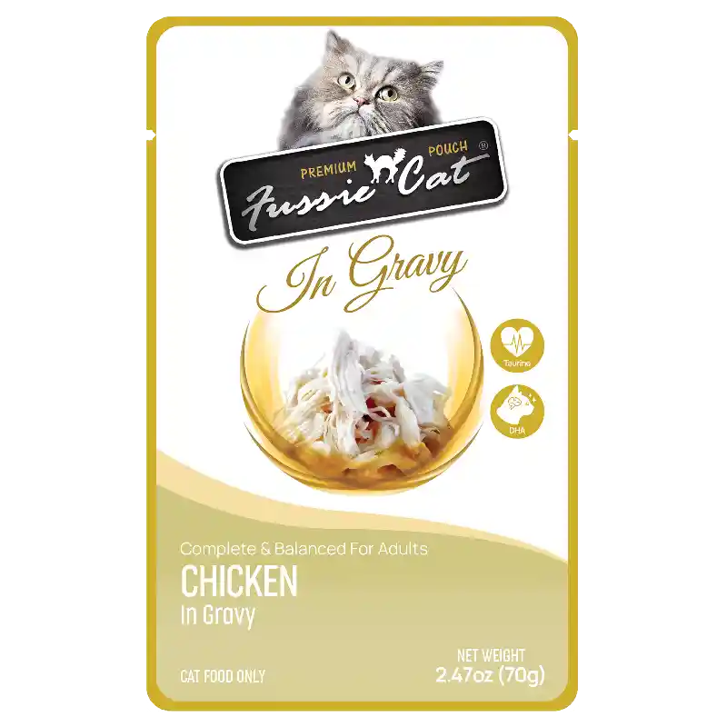 Fussie Cat Premium Pouch Chicken In Gravy 2.47-oz