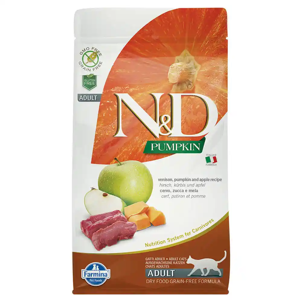 Farmina N&D Pumpkin Venison & Apple Adult Cat Food 3.3LB