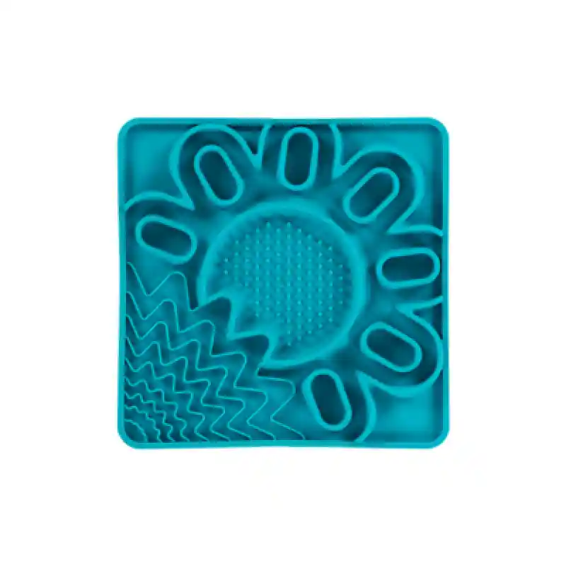 Messy Mutts Framed "Spill Resistant" Silicone Multi Surface Lick Mat (Blue)