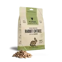Freeze-dried Raw Rabbit Entree Cat Food Mini Nibs - 8oz