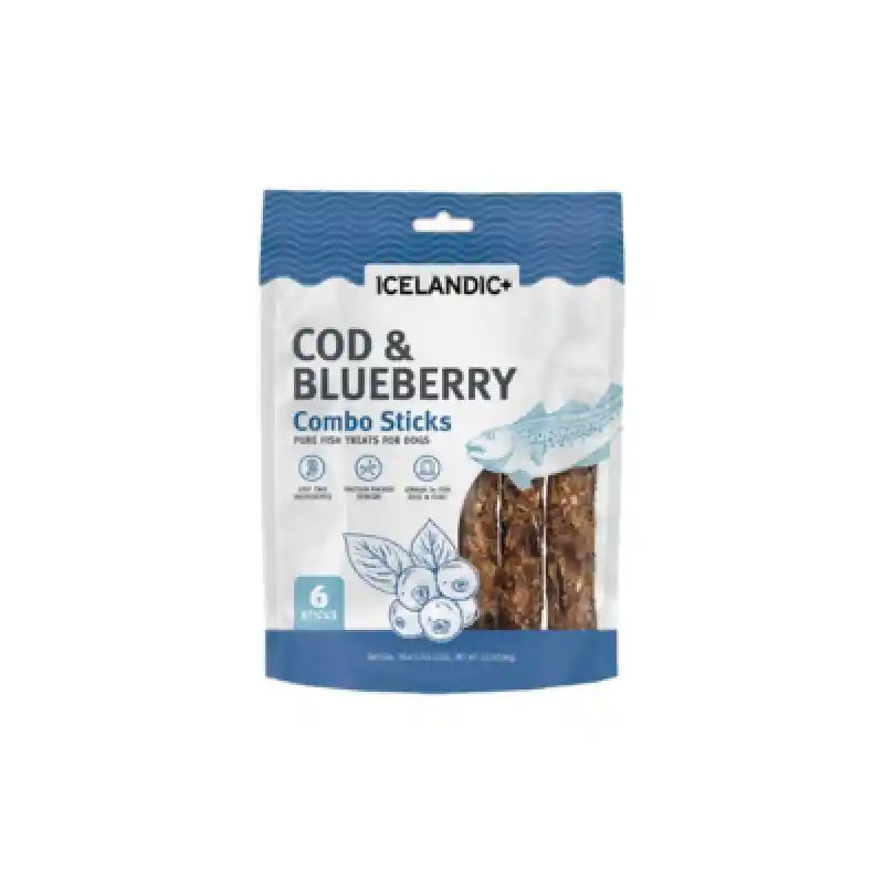 Cod/blueberry Combo Stick Dog Ift-00254 Icelandic