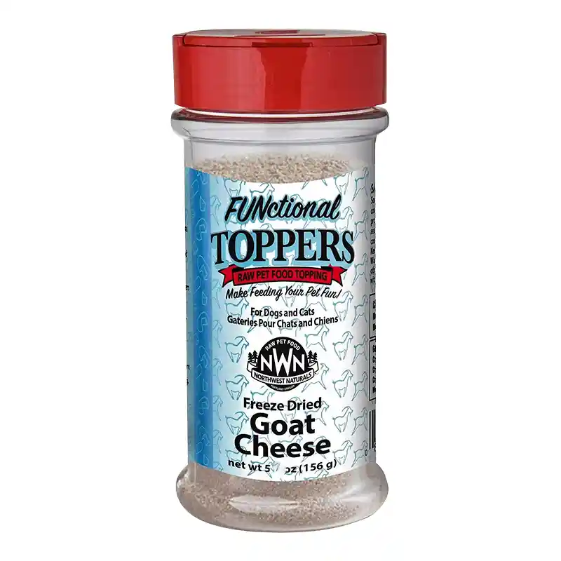 Northwest Naturals Freeze-Dried Goat Cheese Functional Topper for Dogs and Cats 5-oz