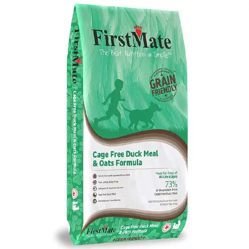 FirstMate Grain Friendly Cage Free Duck & Oats 25LB