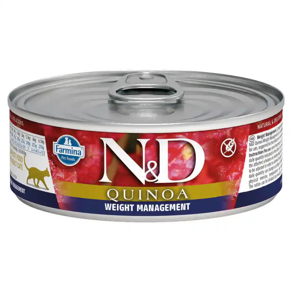 Farmina N&D Quinoa Lamb Weight Management Can Cat Food 2.8-oz (Case of 24)