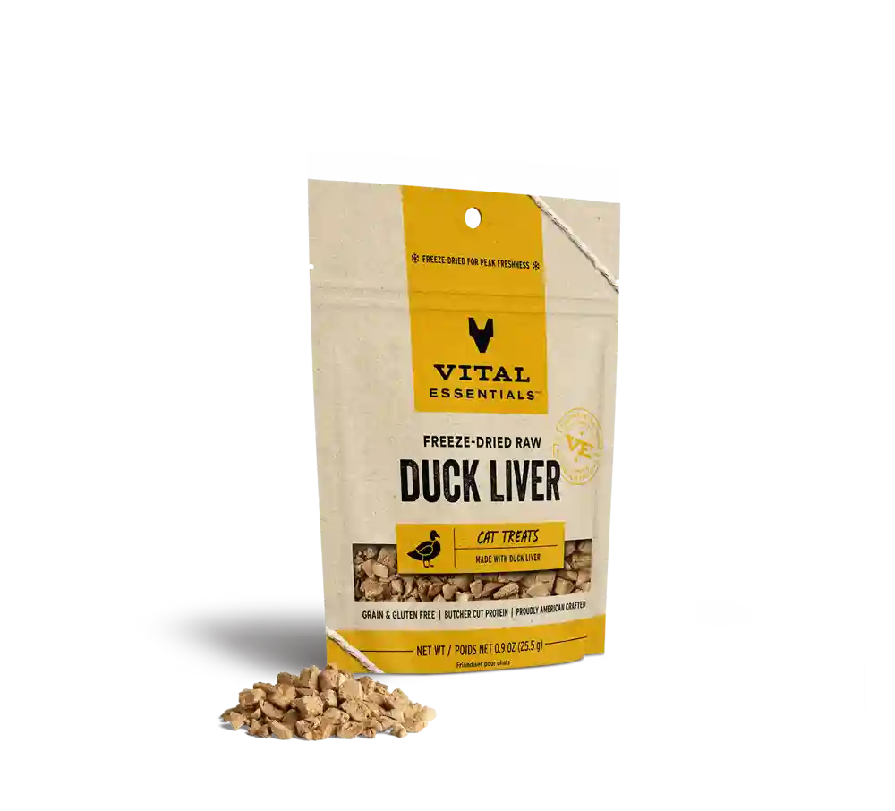 Vital Essentials Cat Duck Liver Treat 0.9oz