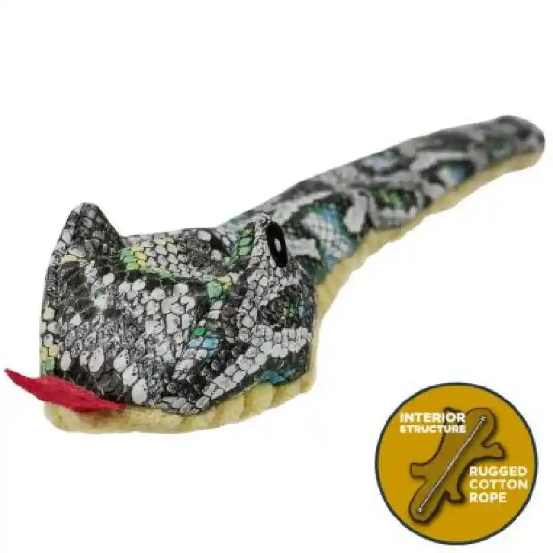 Interactive Plush Stuffless Snake Dog Toy 16”