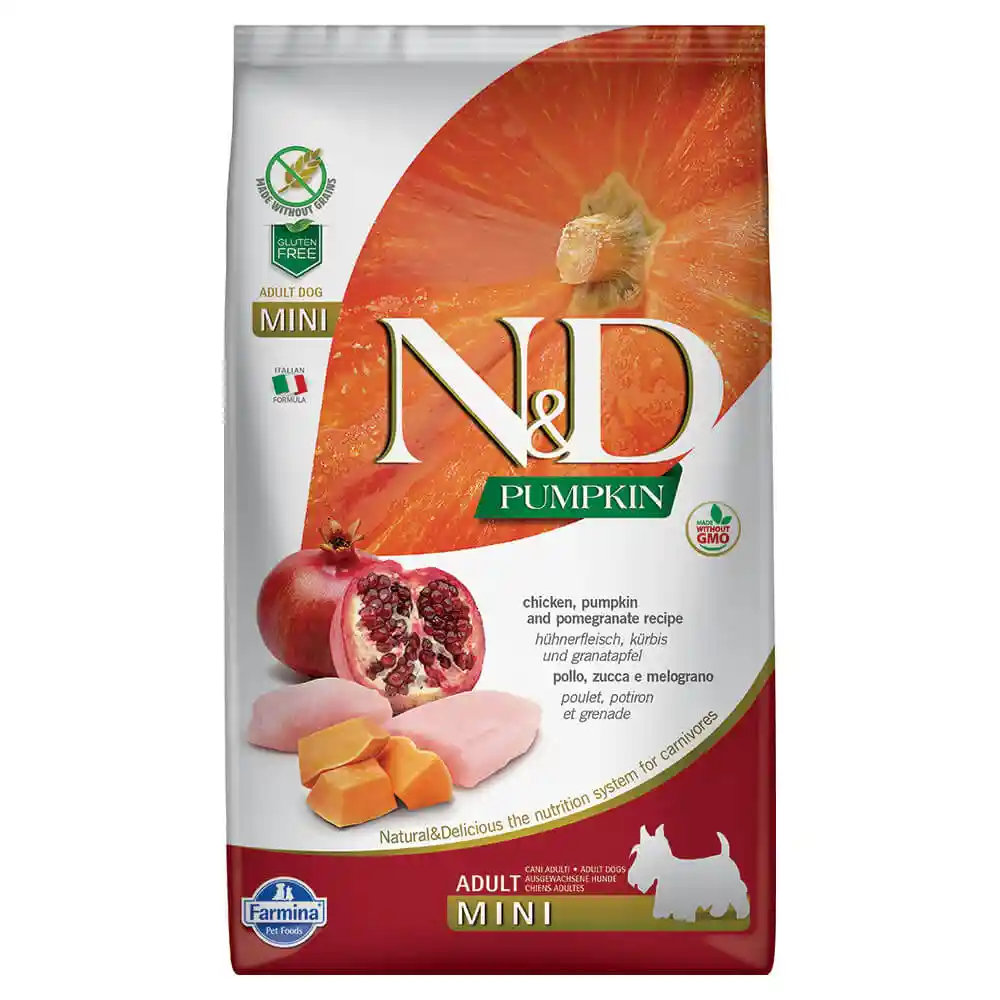 Farmina N&D Pumpkin Chicken & Pomegranate Mini Adult Dog Food 15.4LB