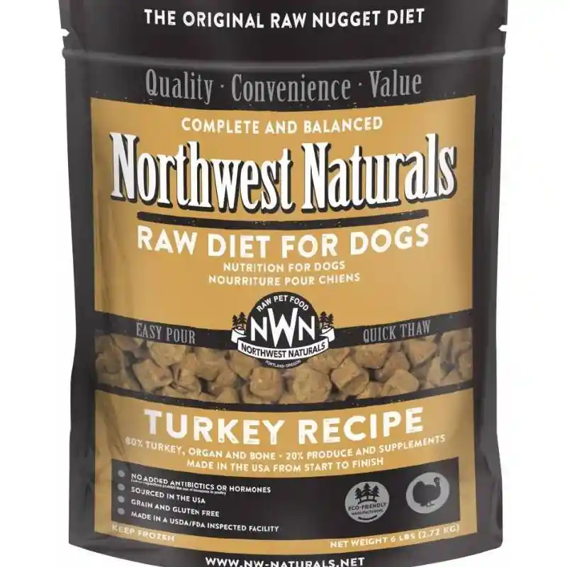 Northwest Naturals Frozen Raw Turkey Nuggets 6LB