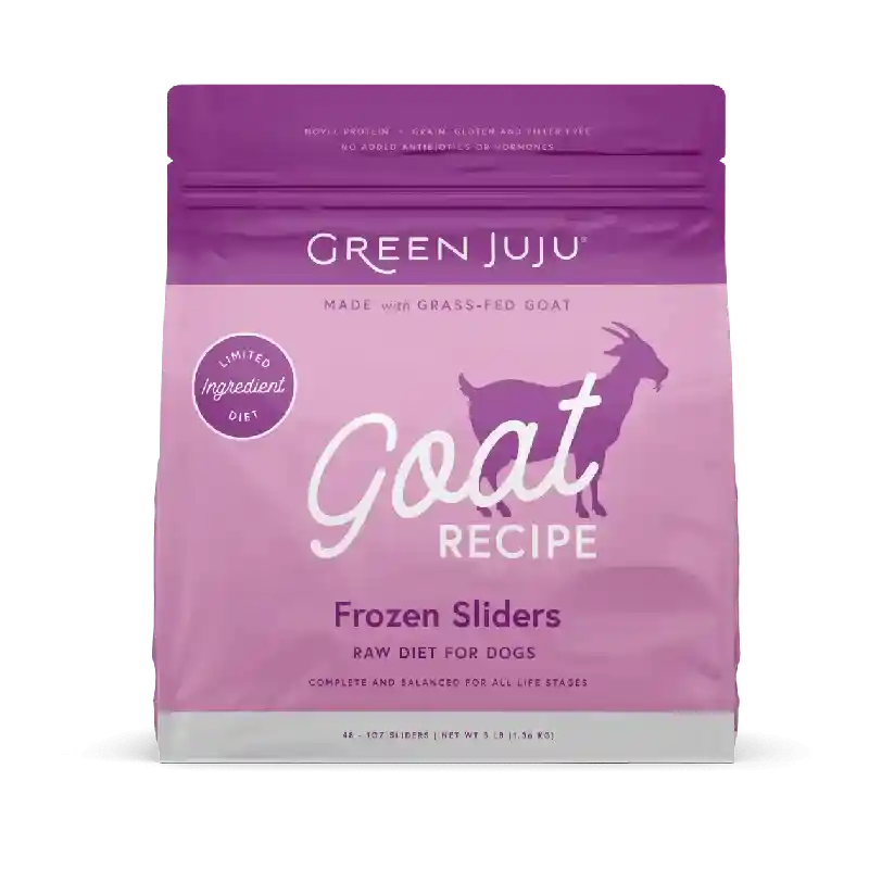 Frozen Raw Goat Recipe Sliders for Dogs 3-lb