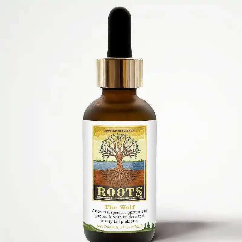 The Wolf Species-Appropriate Probiotic with Wildcrafted Turkey Tail Prebiotic 60mL