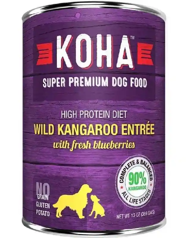 Koha Dog Lid Gf Wild Kangaroo Pate Can 13 Oz