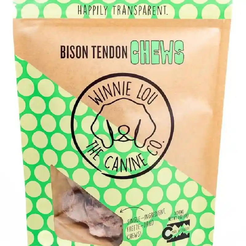 Winnie Lou Freeze-Dried Bison Tendons