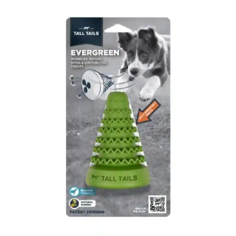 Nat Rubber Evergreen Tree Reward Dog Toy