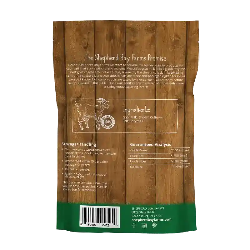 Freeze-Dried Raw Goat Cheese for Dogs and Cats 3oz