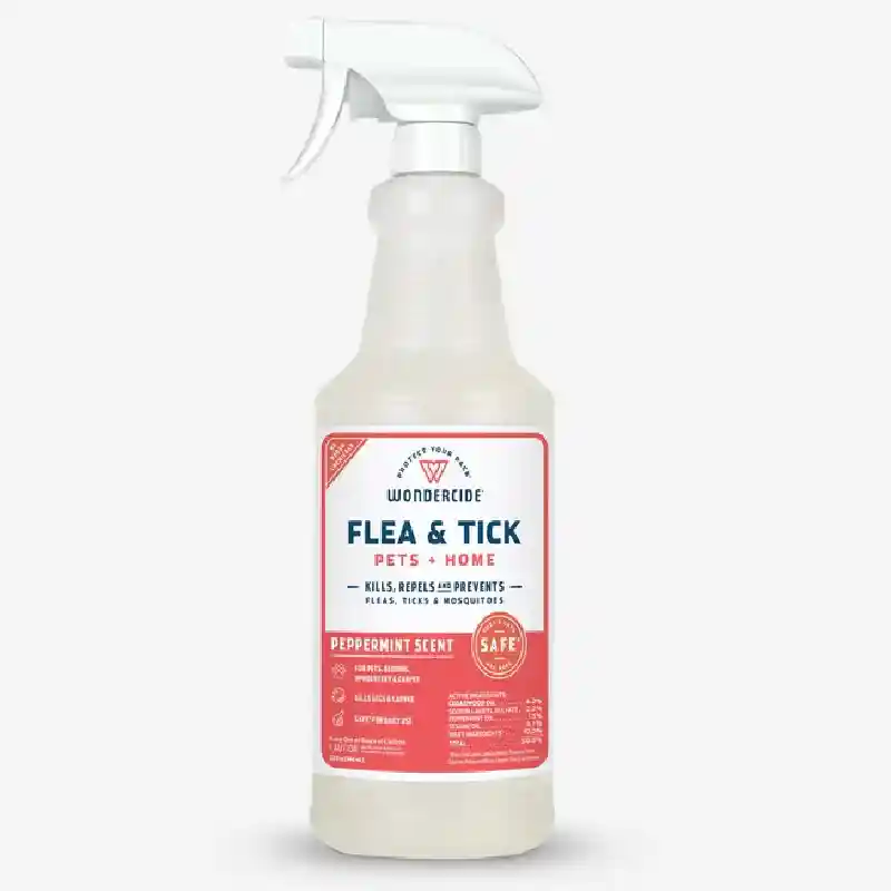 Peppermint F&T Spray for Pets + Home w/ Nat Essential Oils 16-oz