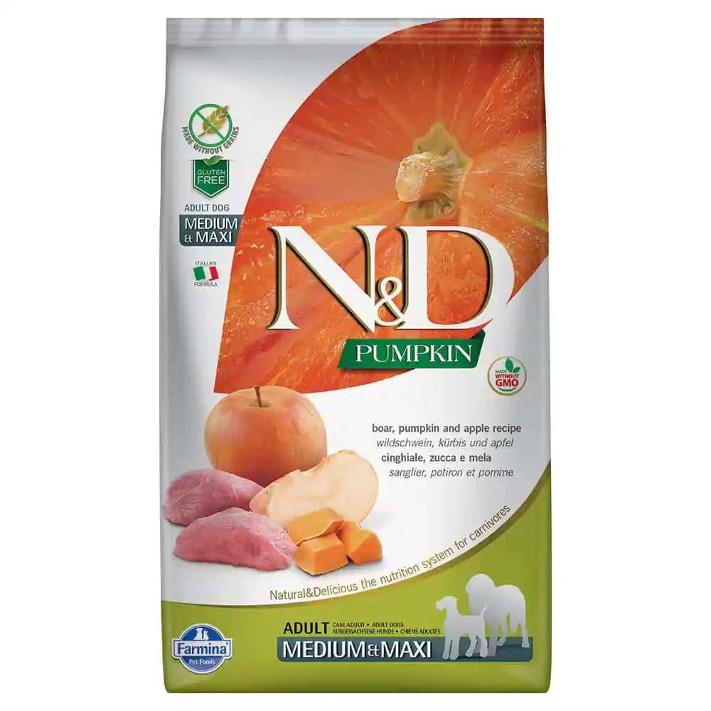 Farmina N&D Pumpkin Boar & Apple Medium & Maxi Adult Dog Food 5.5LB