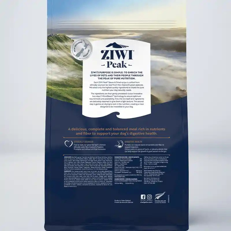 Ziwi Dog Steam Dried Beef W Pumpkin 1.8#