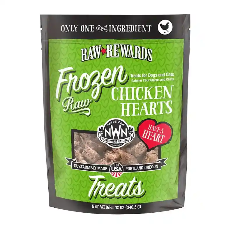 Frozenn Treat Chicken Heart - 12oz