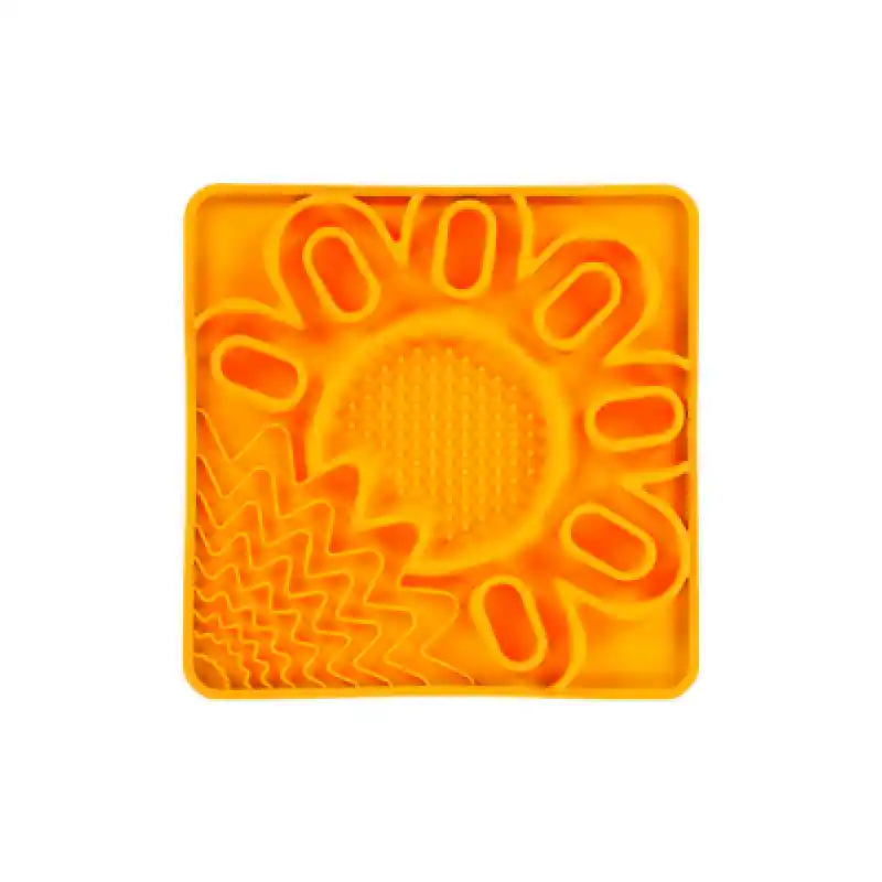 Messy Mutts Framed "Spill Resistant" Silicone Multi Surface Lick Mat (Orange)