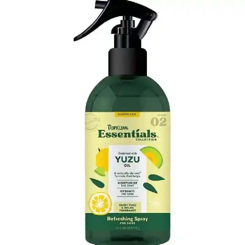 TropiClean Essentials Yuzu Refreshing Spray 8-oz
