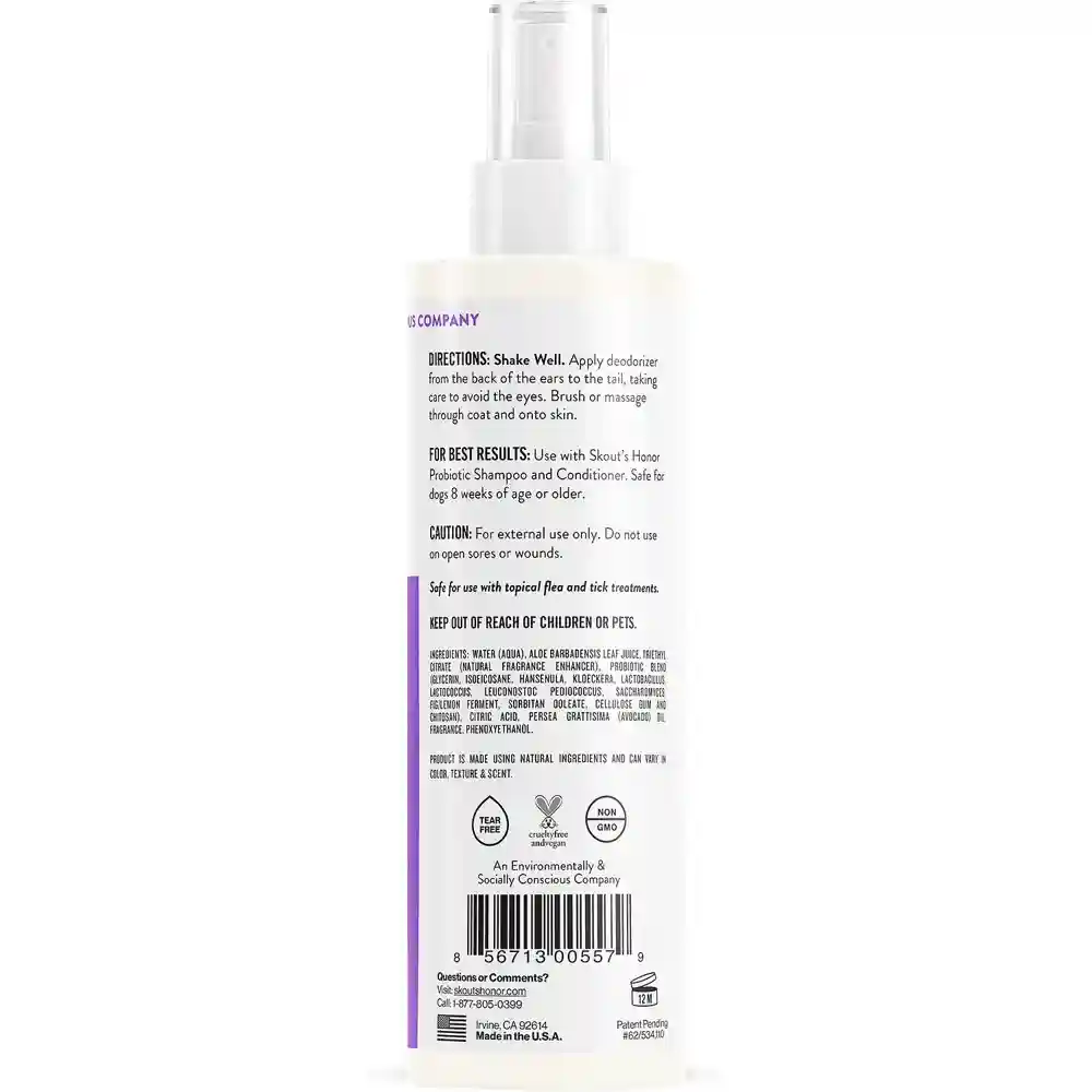 Daily Use Pet Deodorizer Probiotic Lavender 8-oz
