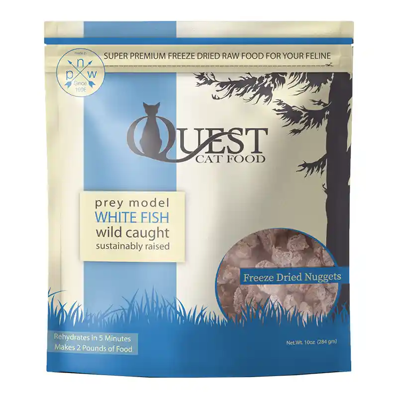 Quest Freeze-Dried Whitefish Nuggets for Cats 10-oz