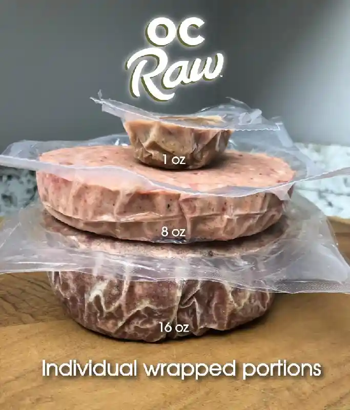 Frozen Raw Rabbit & Produce Patties for Dogs 6-lb