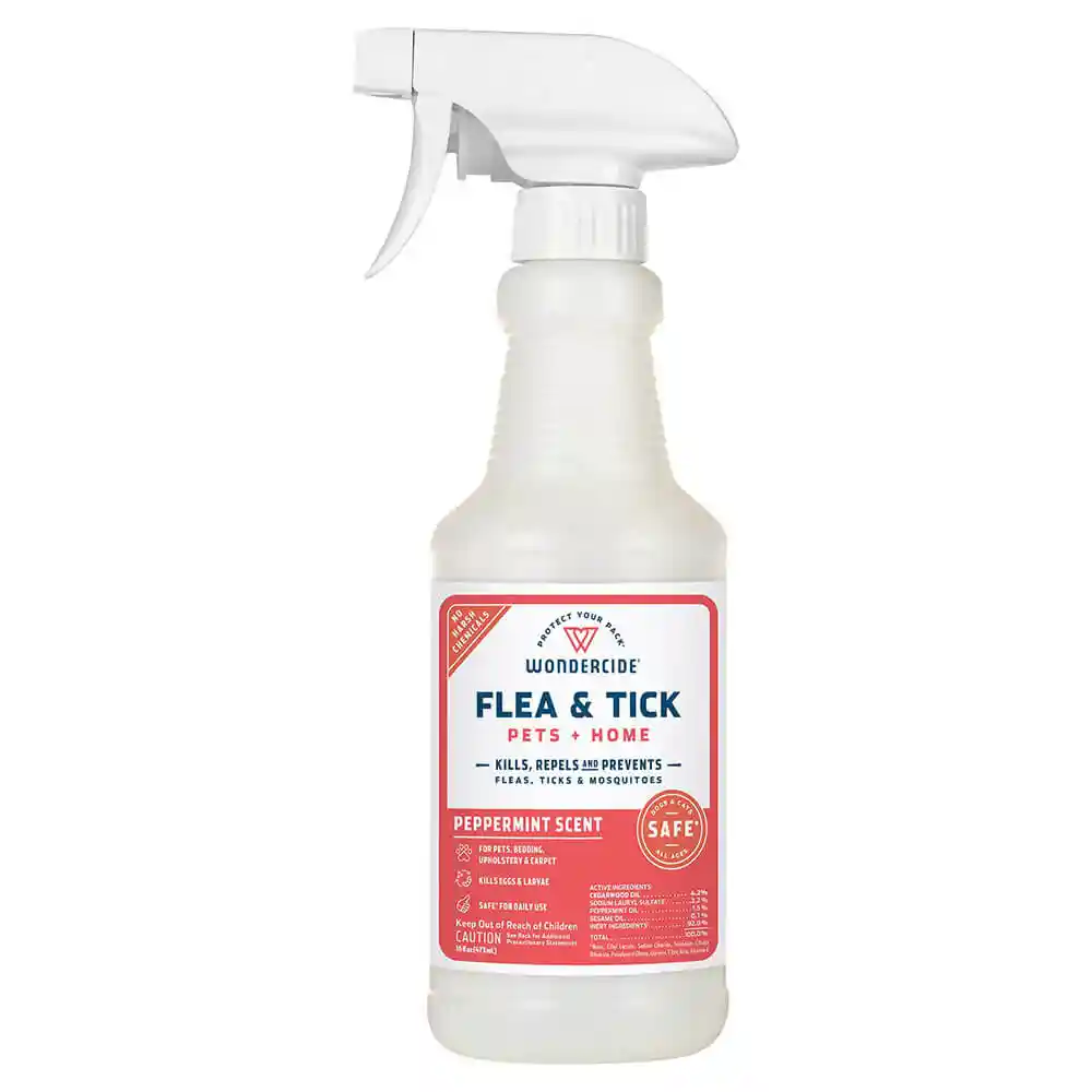 Peppermint F&T Spray for Pets + Home w/ Nat Essential Oils 16-oz