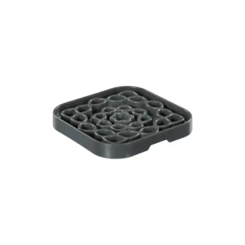 Messy Mutts Slow Feeder Square Grey LG