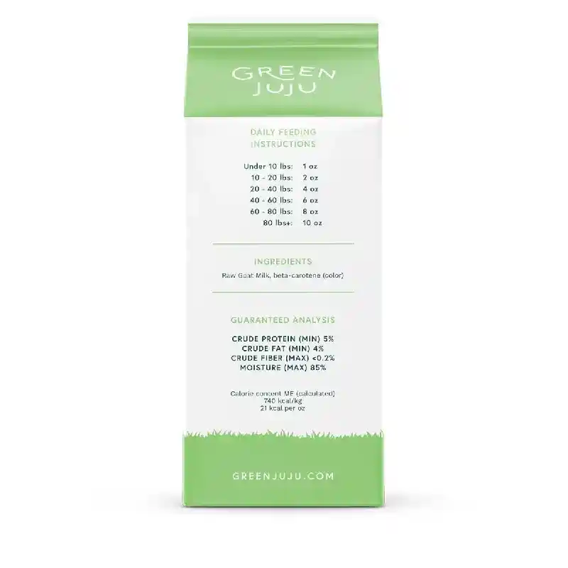 Frozen Raw Grass-Fed Goat’s Milk Whole Food Supplement for Dogs and Cats 64oz