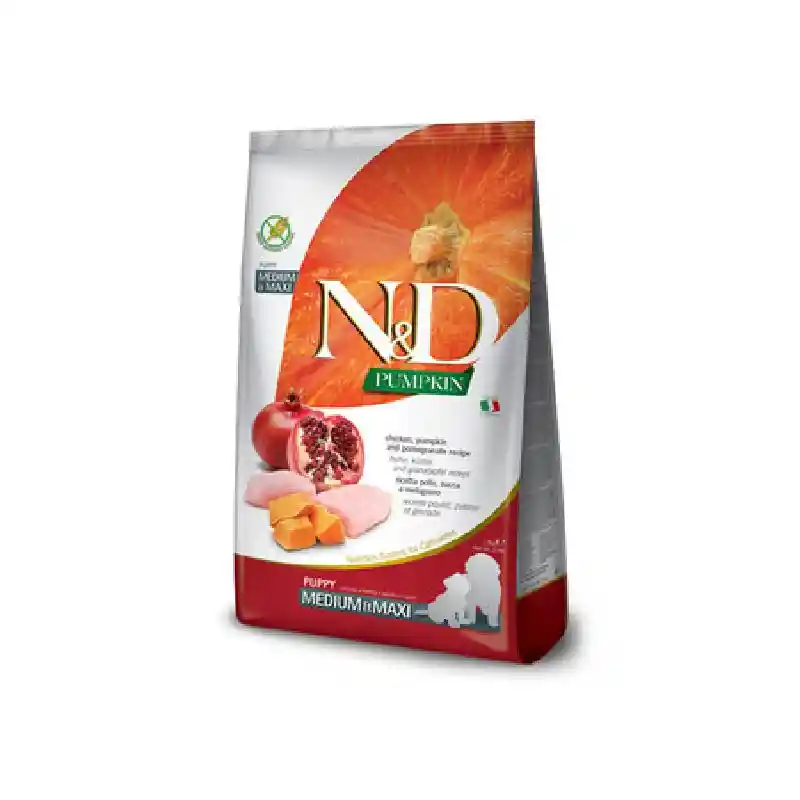 Farmina N&D Pumpkin Grain-Free Puppy Chicken Pomegranate Med Maxi 26.4#