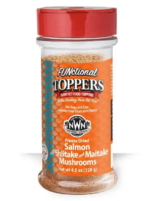 Northwest Naturals Freeze-Dried Salmon With Mushrooms Functional Topper for Dogs and Cats 3.5-oz