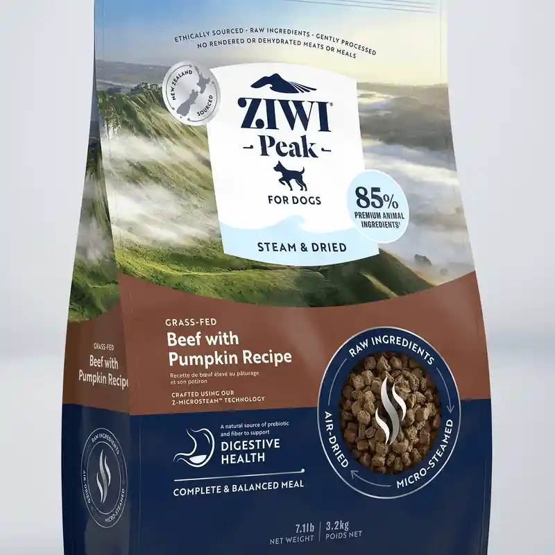 Ziwi Dog Steam Dried Beef W Pumpkin 7.1#