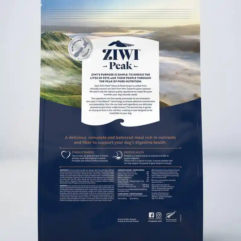 Ziwi Dog Steam Dried Beef W Pumpkin 3.3#