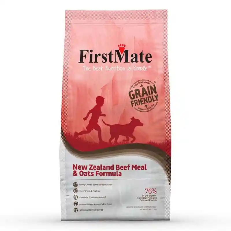 FirstMate Grain Friendly New Zealand Bf & Oats 5LB