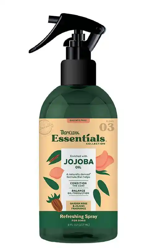 TropiClean Essentials Jojoba Oil Refreshing Spray 8-oz