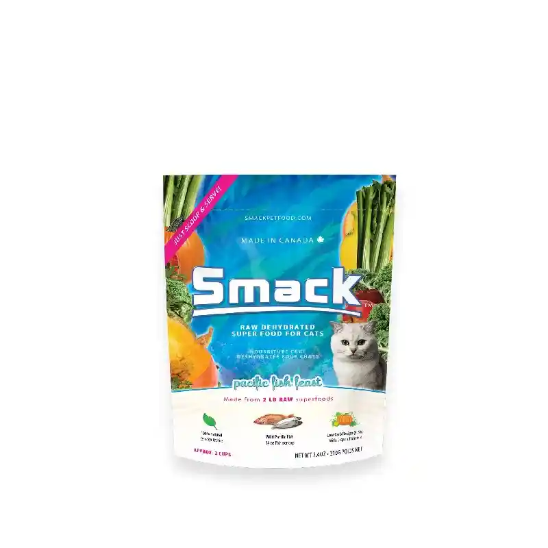 Smack Raw Dehydrated Pacific Fish Feast Super Food for Cats 7.4oz