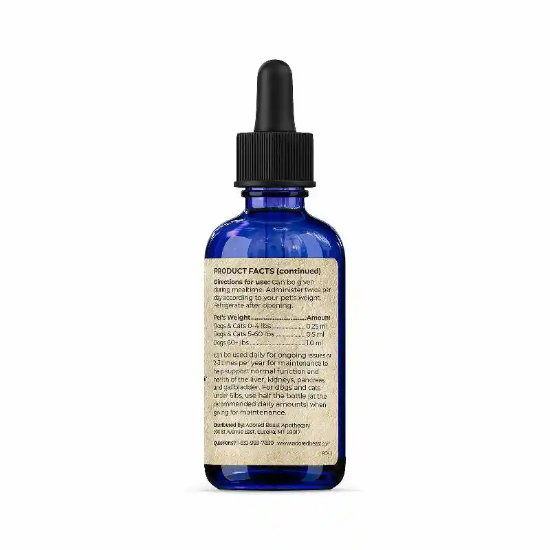 Liver Tonic Herbal Support for Dogs & Cats 60mL
