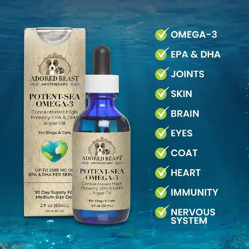 Potent-Sea Omega-3 Concentrated High Potency EPA & DHA Algae Oil 60mL