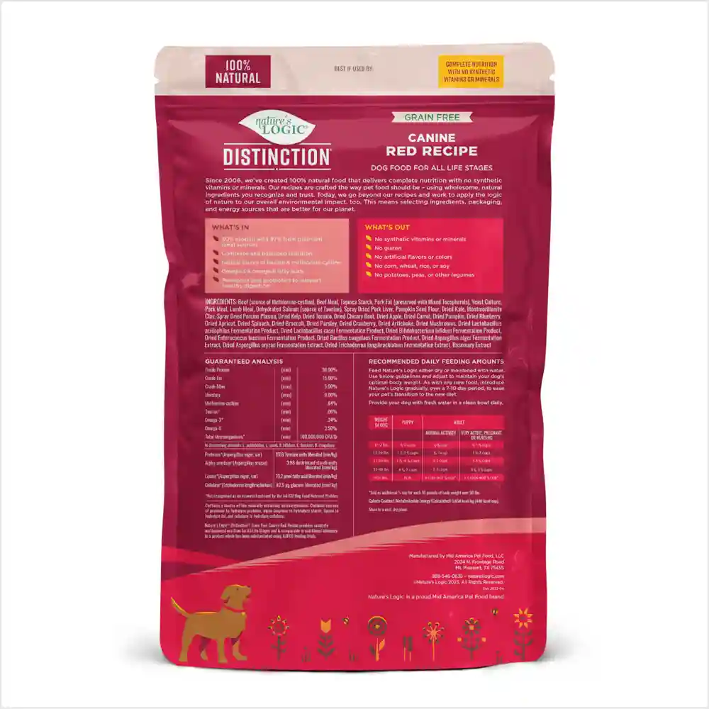 Nature's Logic Dog Distinction Gf Red 4.4 Lb