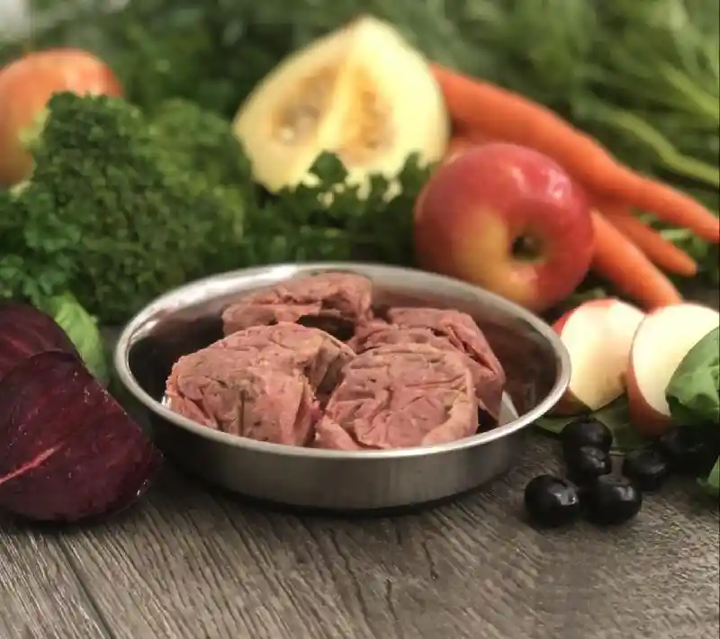 Frozen Raw Beef & Produce Mini Patties for Dogs 4-lb