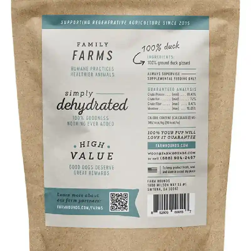 Farm Hounds Duck Gizzards 4-oz