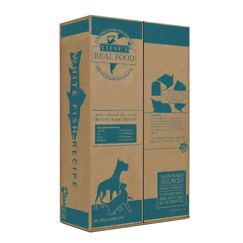 Steve's Dog Raw Frzn White Fish Nuggets 9.75-lb