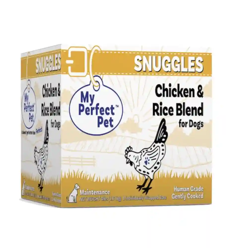 My Perfect Pet Frozen Snuggles Chicken & Rice Gently Cooked Blend for Dogs 4-lb