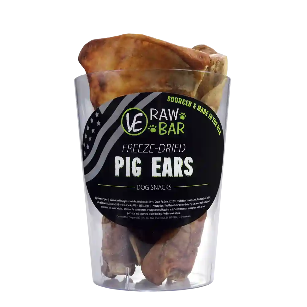 Ve Raw Bar Freeze-dried Raw Pig Ears Dog Snacks