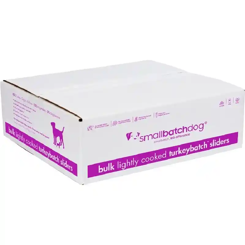 Small Batch Frozen Dog Lightly Cooked Trky Bulk 10